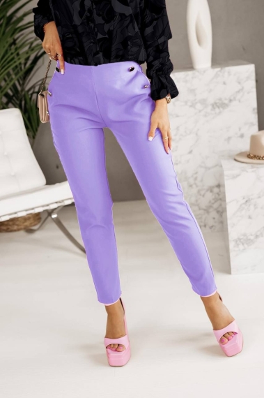 Pantaloni de dama A0890 violet deschis