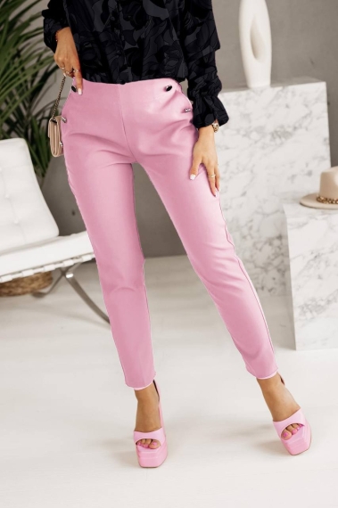 Pantaloni de dama A0890 roz
