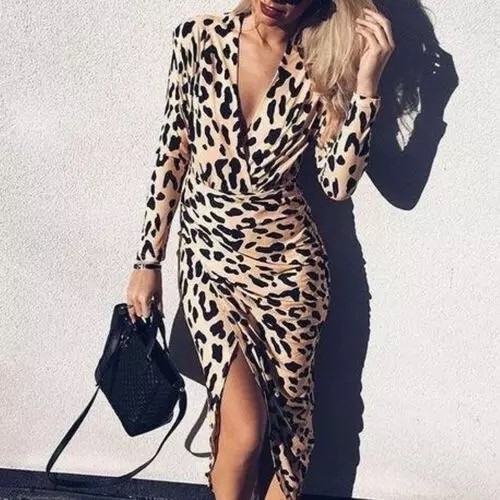 Rochie de dama cu imprimeu leopard 2564