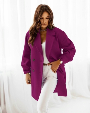 Palton de dama cu captuseala 67255 violet
